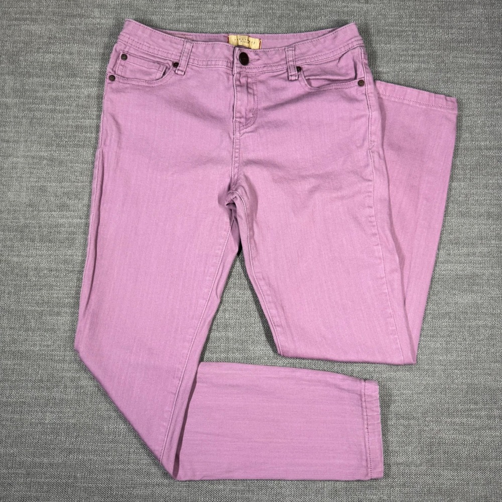 Sanctuary Denim Womens Purple Skinny Jeans Mid Rise Size 29